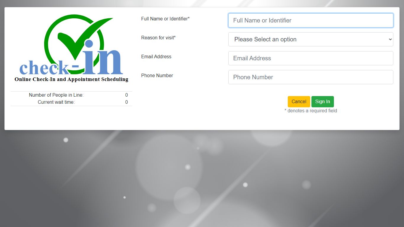 Check-In | Home